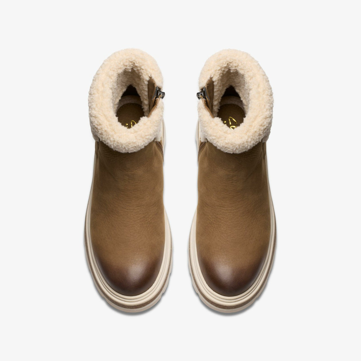 Clarks Hencroft Madi Waterproof Dark Sand Warmlined