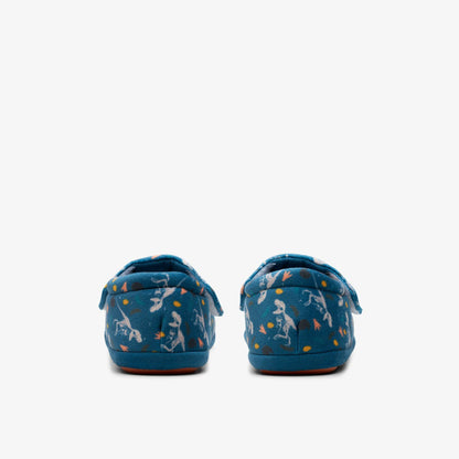Clarks Fluffy Snug Kid Blue Print