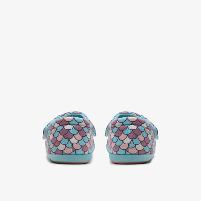 Clarks Fluffy Snug Kid Pink Multicolour