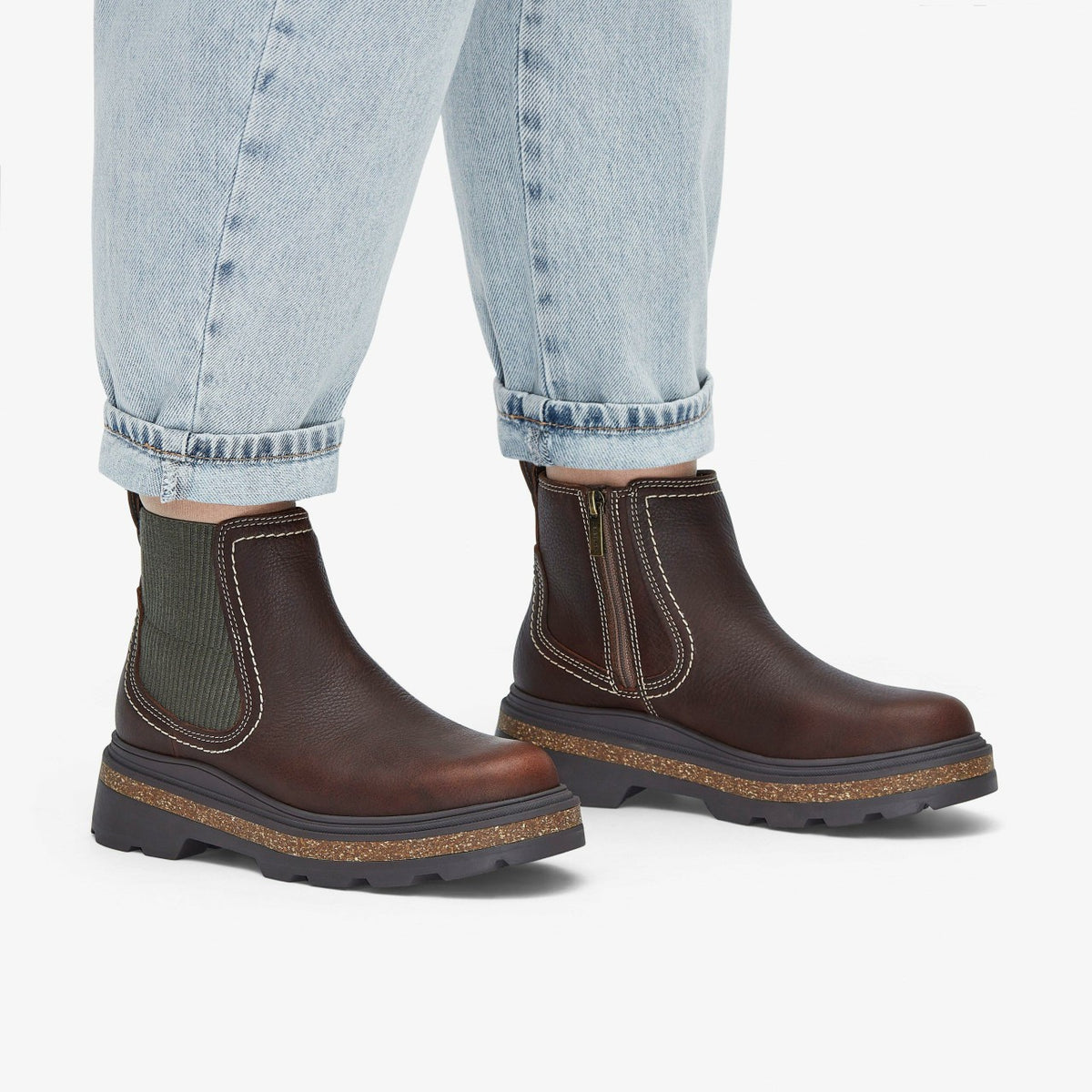 Clarks Hencroft Step Waterproof Brown Leather