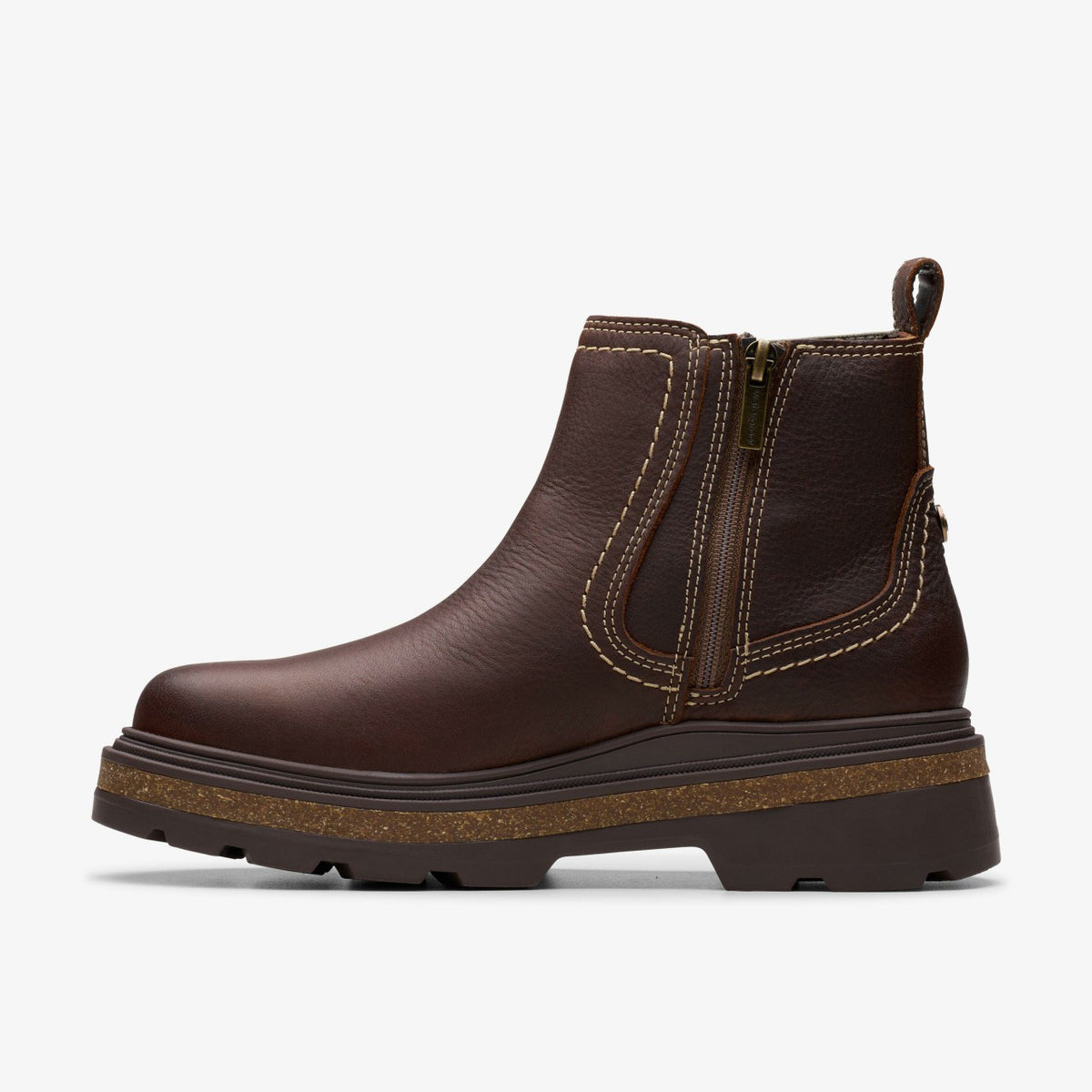 Clarks Hencroft Step Waterproof Brown Leather