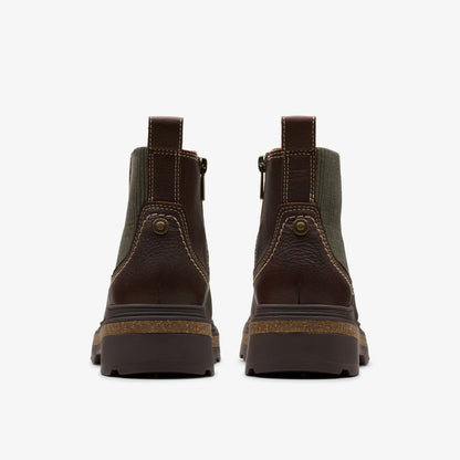 Clarks Hencroft Step Waterproof Brown Leather