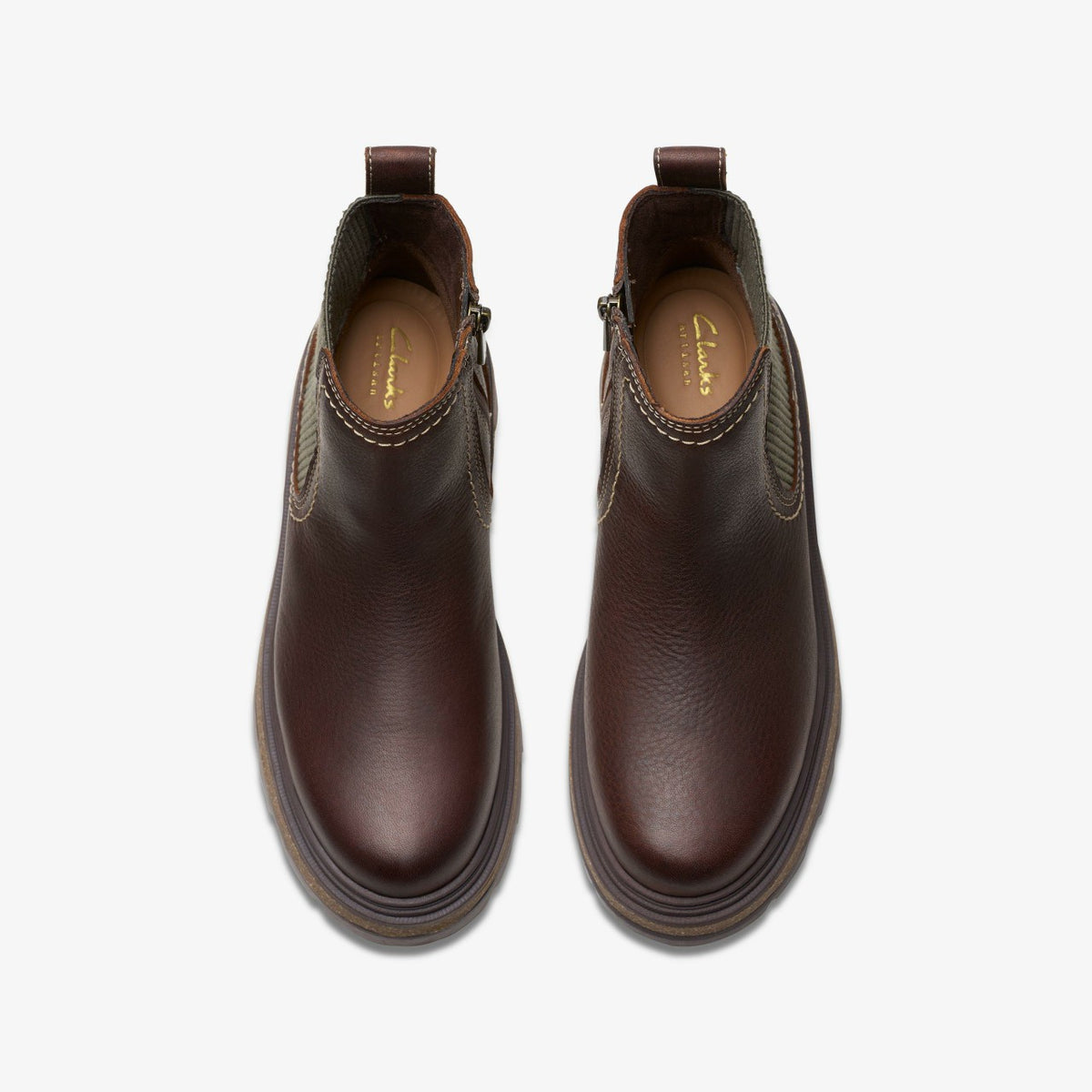 Clarks Hencroft Step Waterproof Brown Leather