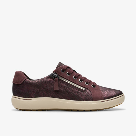 Clarks Nalle Lace Wine Interest Leather