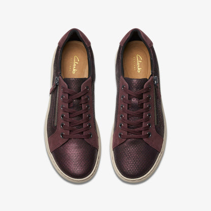Clarks Nalle Lace Wine Interest Leather