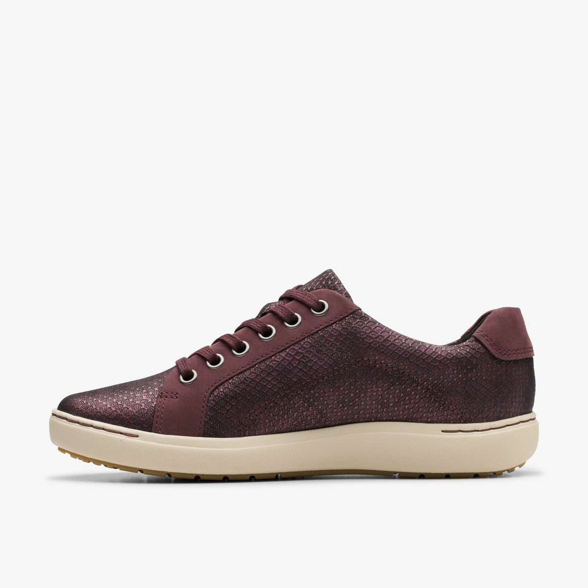 Clarks Nalle Lace Wine Interest Leather