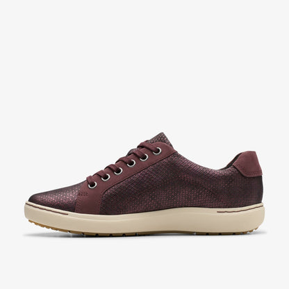 Clarks Nalle Lace Wine Interest Leather