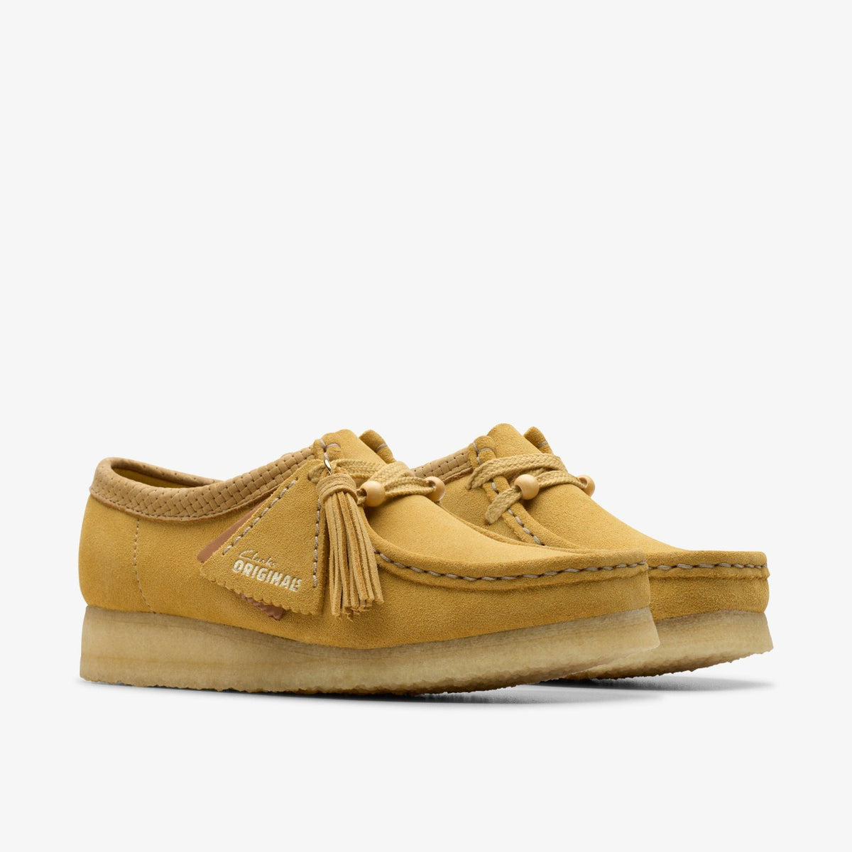 Clarks Wallabee Golden Tan Suede
