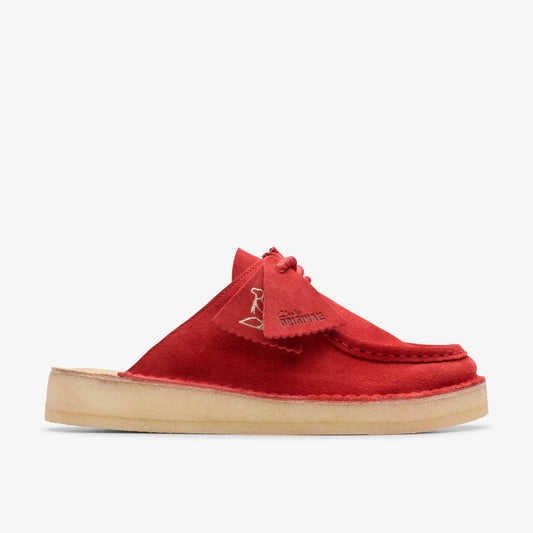 Clarks Desert Nomad Mule Red Suede