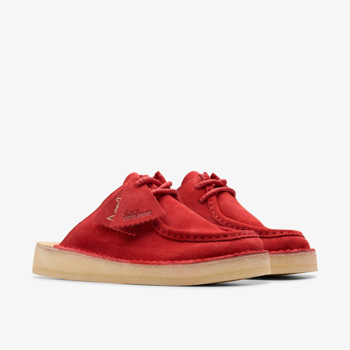 Clarks Desert Nomad Mule Red Suede