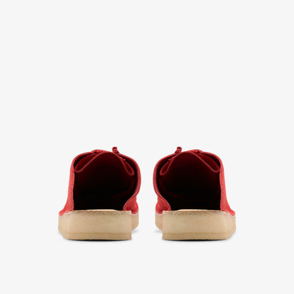 Clarks Desert Nomad Mule Red Suede