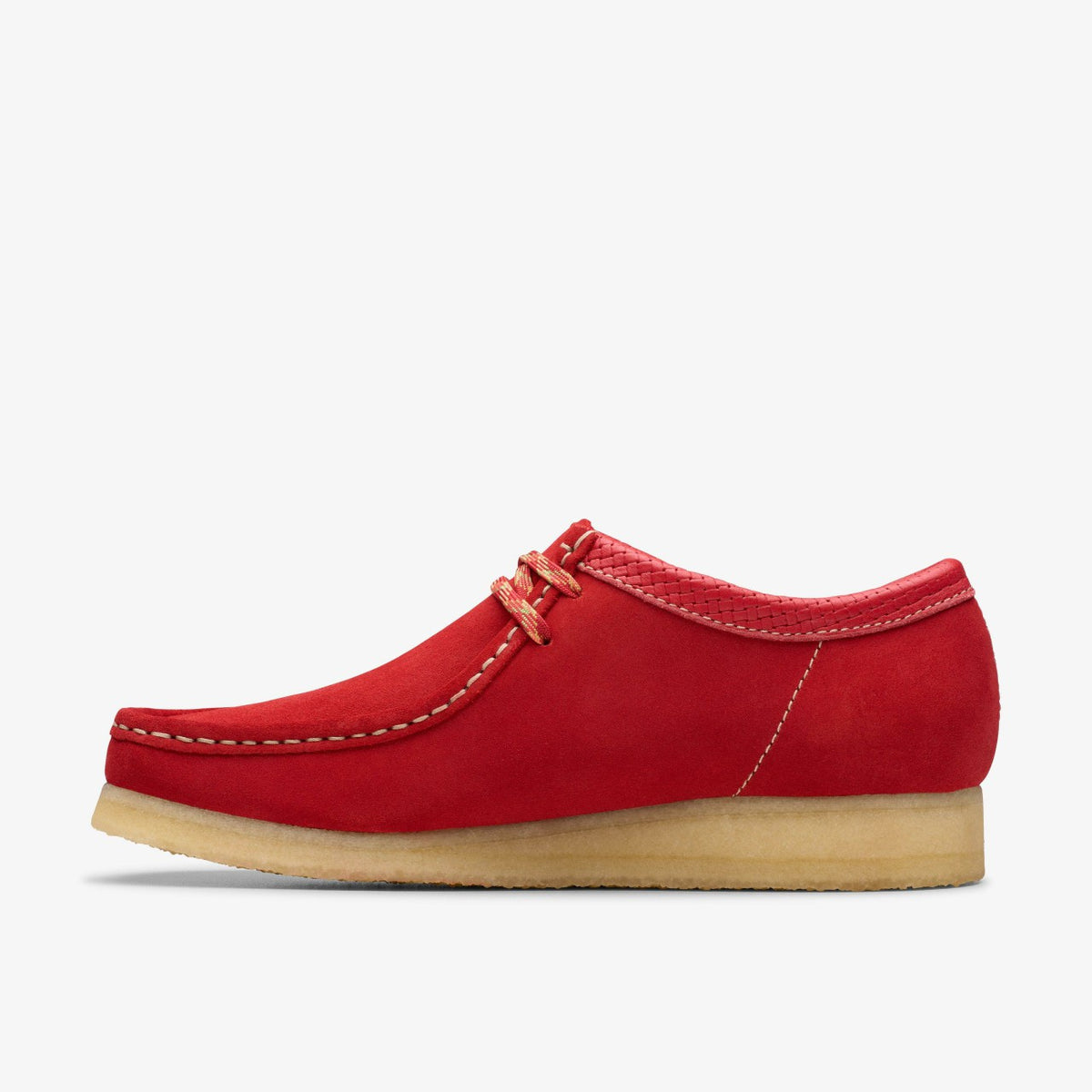 Clarks Wallabee Red Suede