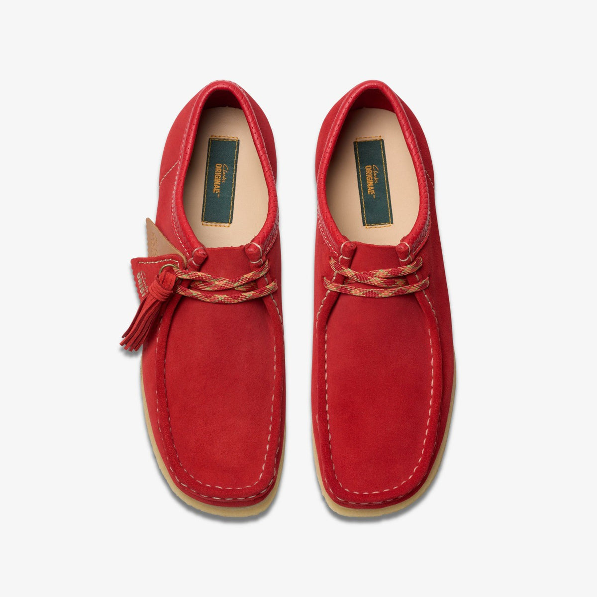 Clarks Wallabee Red Suede
