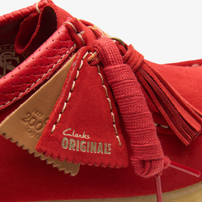 Clarks Wallabee Red Suede