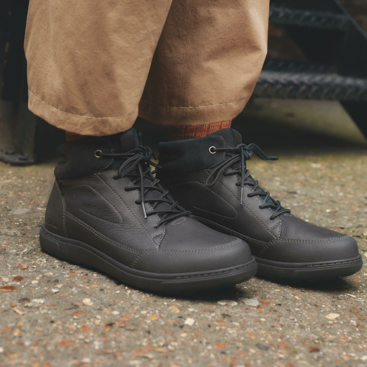 Clarks Mapstone Hi GORE-TEX Black Warmlined Leather