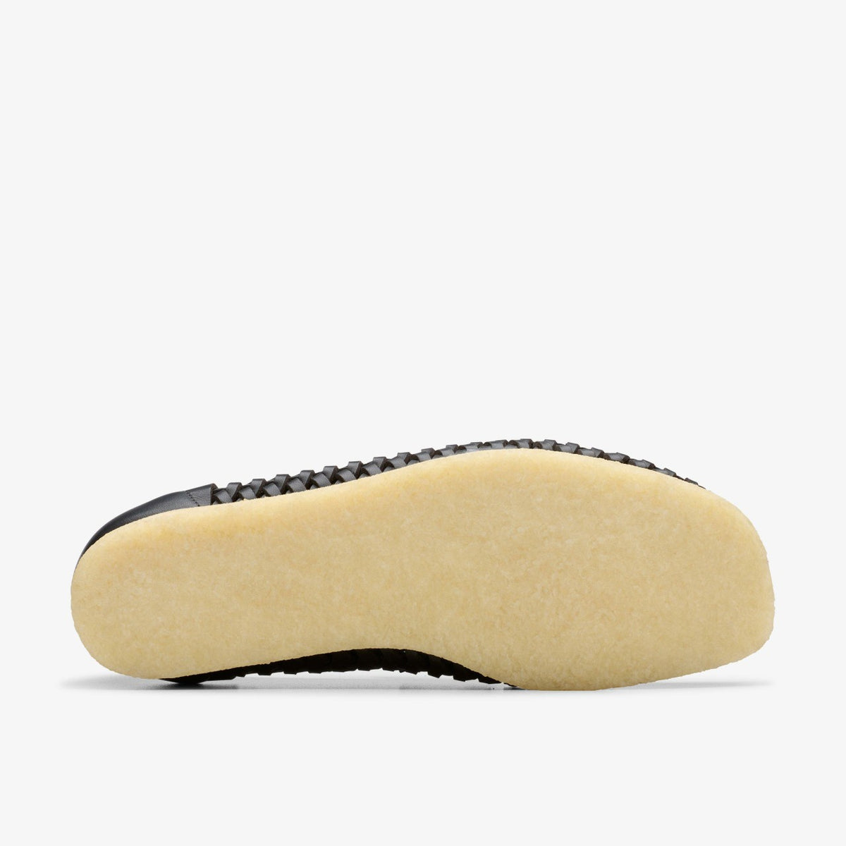 Clarks Wallabee Penny Weave Black Leather
