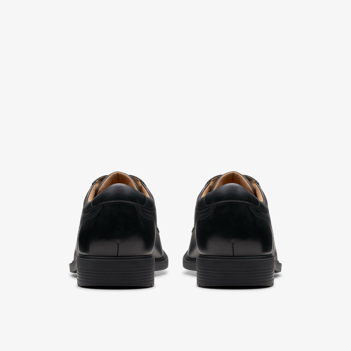 Clarks Eldredge Plain Black Leather