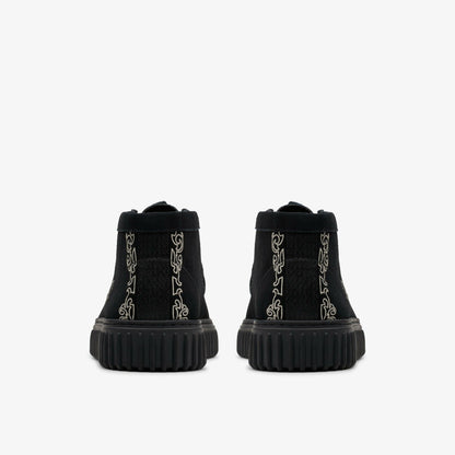 Clarks Torhill Woven Black Suede