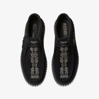 Clarks Torhill Woven Black Suede