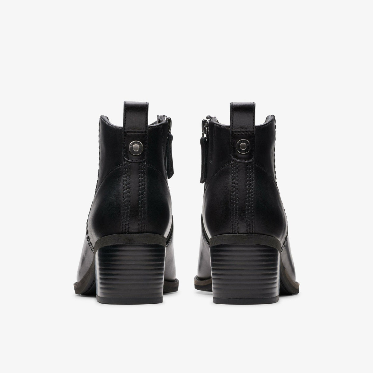 Clarks Morzine Sky Ankle Boot Black Leather