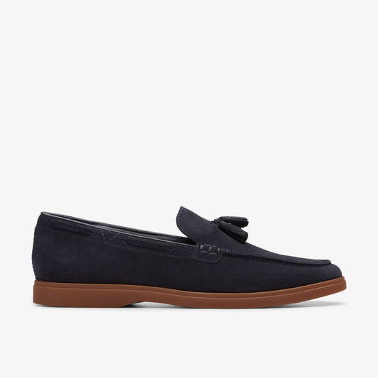 Clarks Torford Tassel Navy Suede