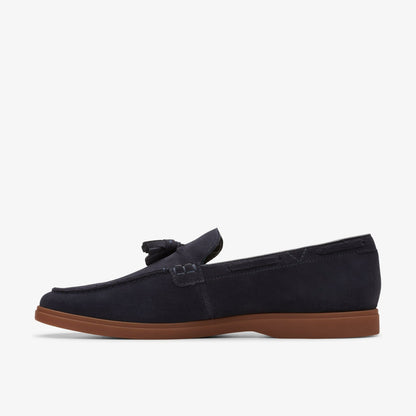 Clarks Torford Tassel Navy Suede