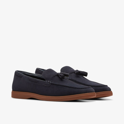 Clarks Torford Tassel Navy Suede