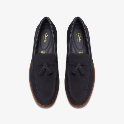 Clarks Torford Tassel Navy Suede