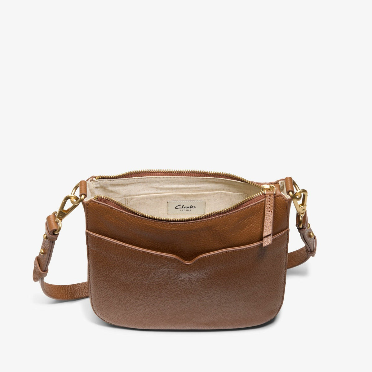 Clarks Topsham Willow Tan Leather