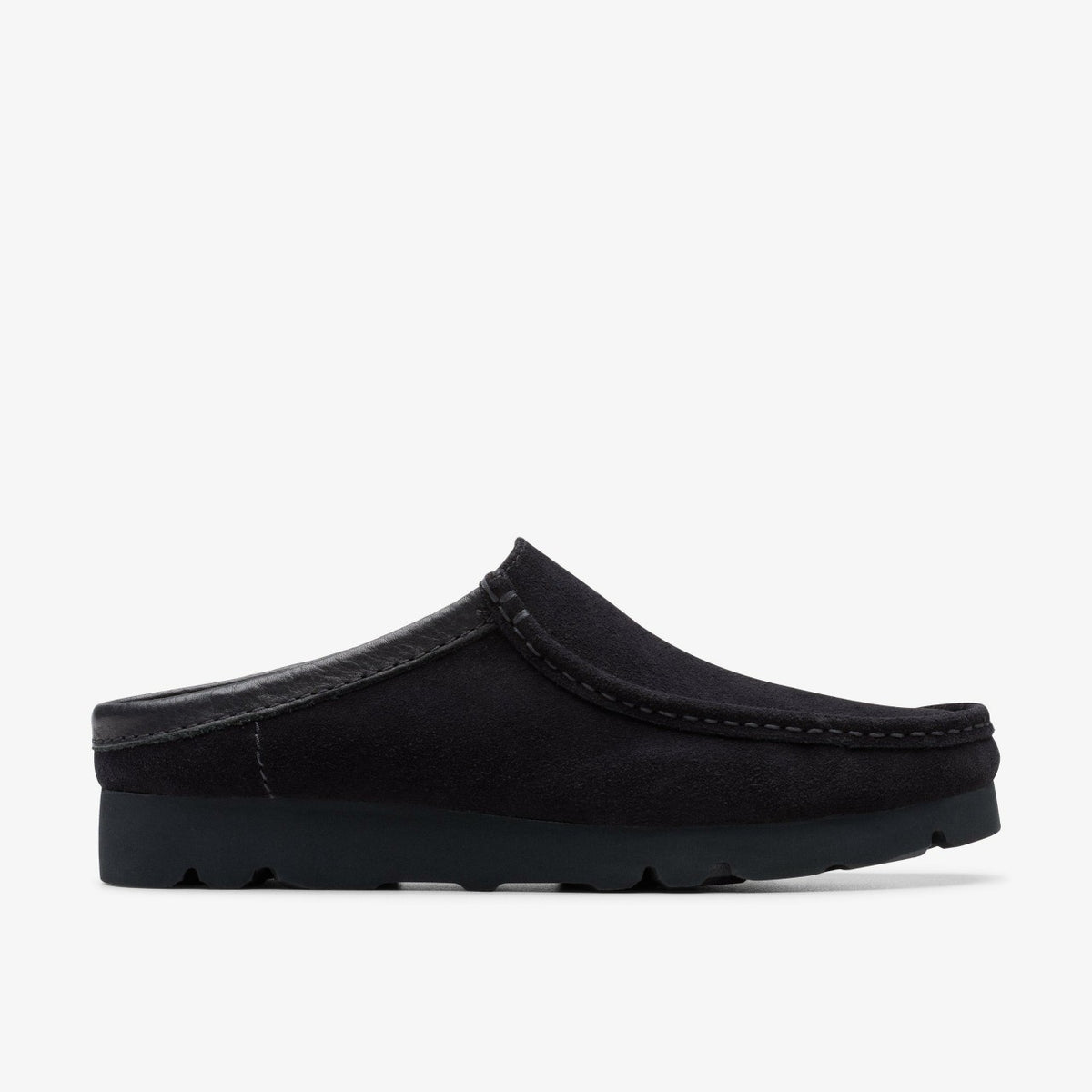 Clarks Wallabee Slip Black Suede