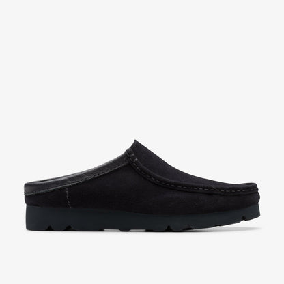 Clarks Wallabee Slip Black Suede