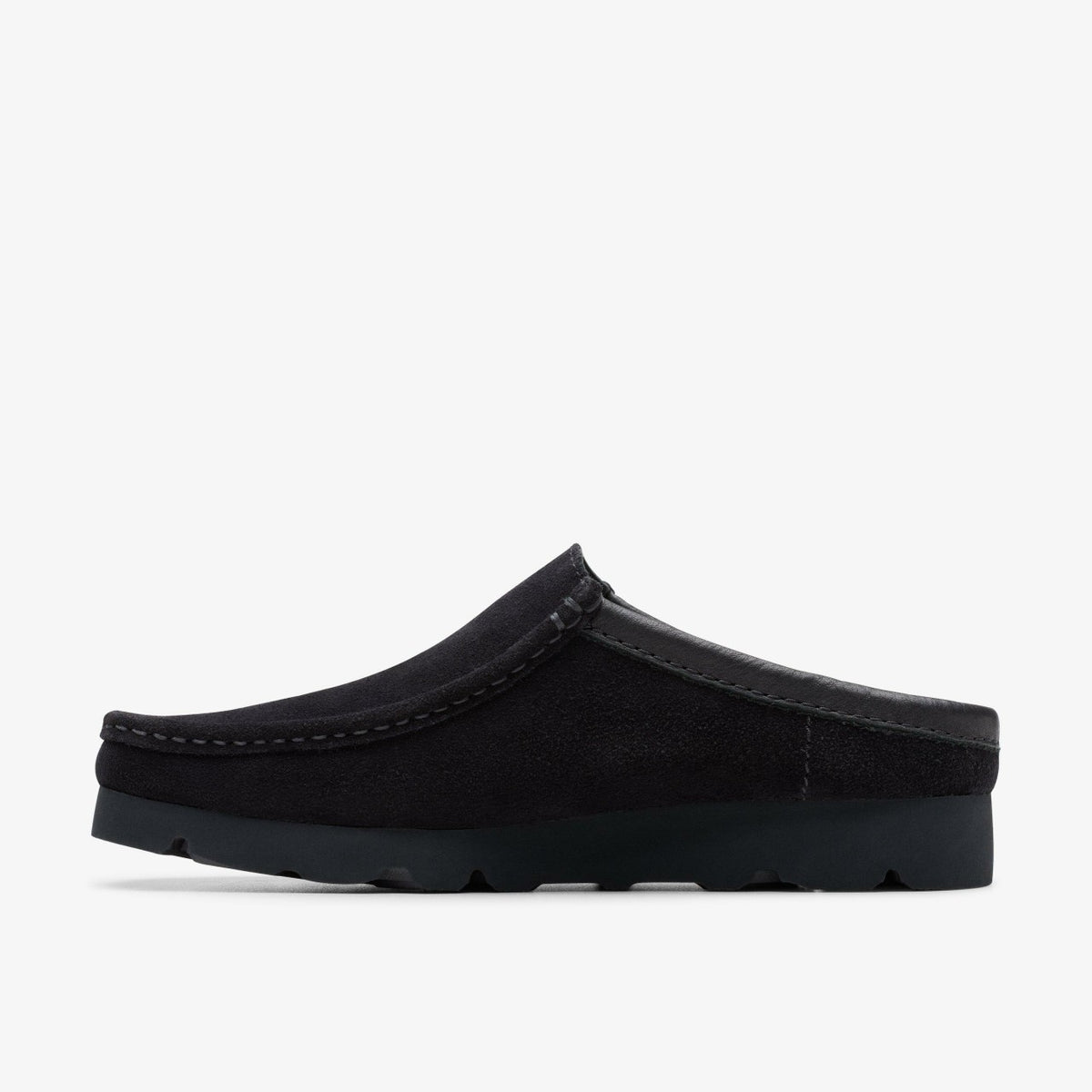 Clarks Wallabee Slip Black Suede