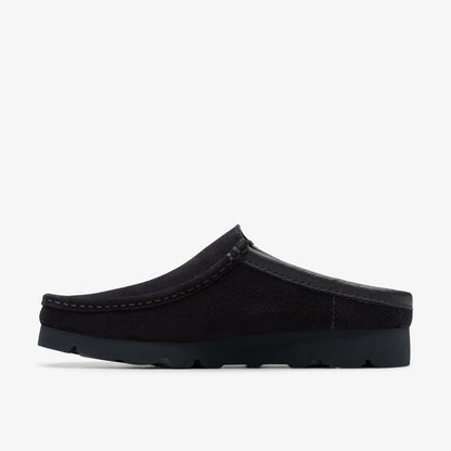 Clarks Wallabee Slip Black Suede