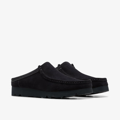 Clarks Wallabee Slip Black Suede