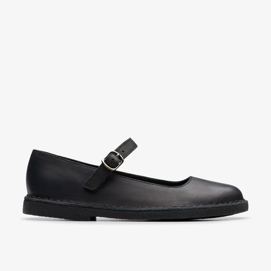 Clarks Desert Jane Black Leather