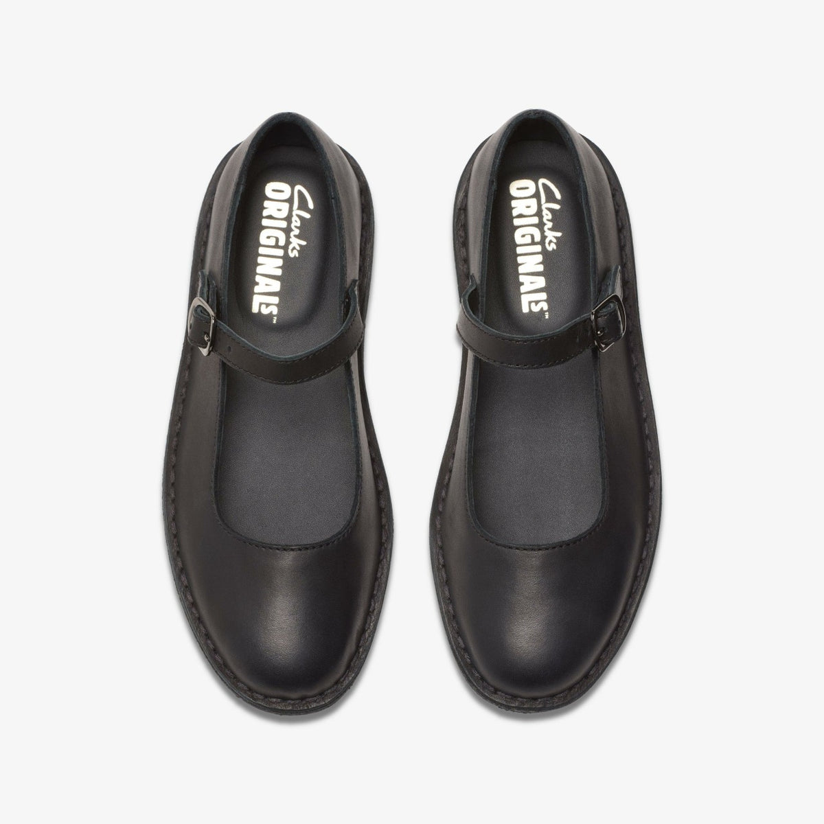 Clarks Desert Jane Black Leather