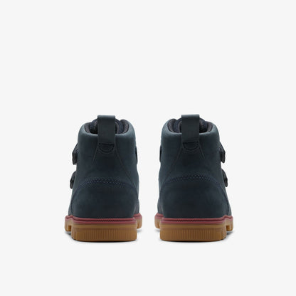 Clarks Lorcam Hi Kid Navy