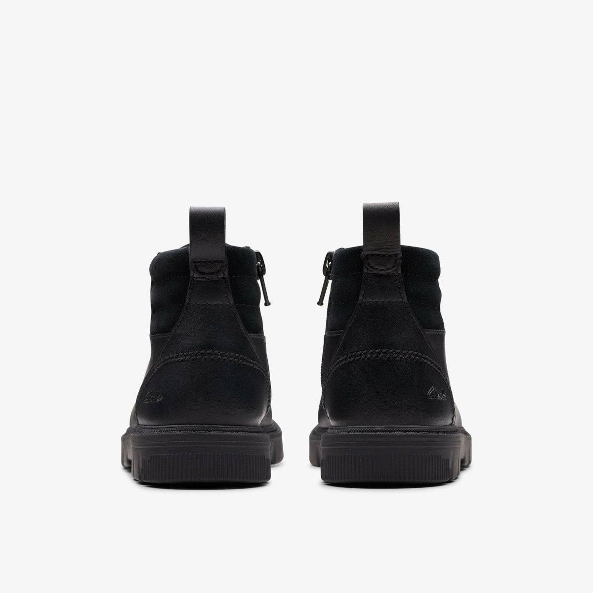 Clarks Lorcam Trail Kid Black Leather