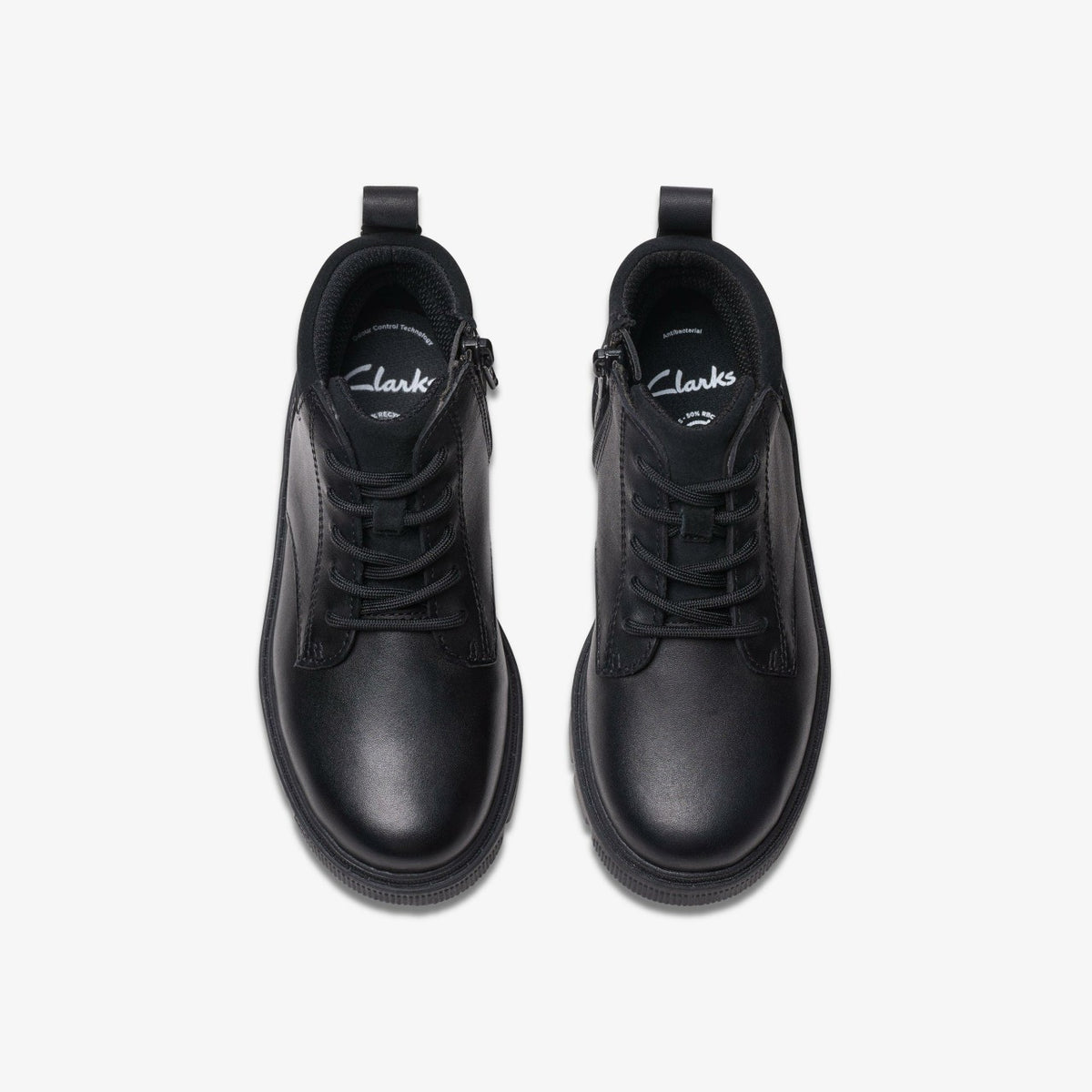 Clarks Lorcam Trail Kid Black Leather