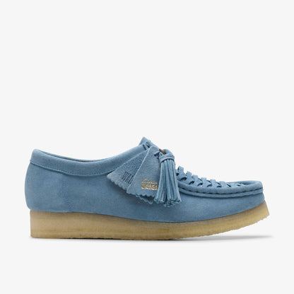 Clarks Wallabee Weave Powder Blue Suede