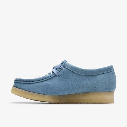 Clarks Wallabee Weave Powder Blue Suede