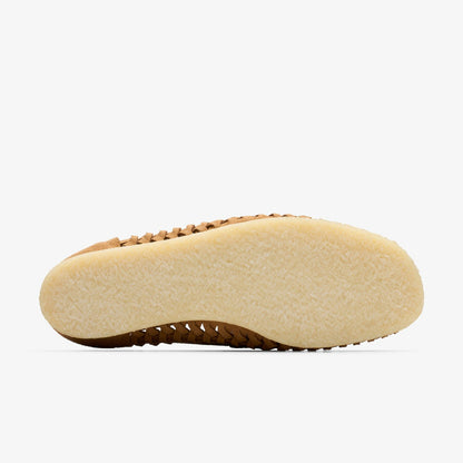 Clarks Wallabee Loafer Weave Tan Suede