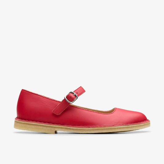 Clarks Desert Jane Red Leather
