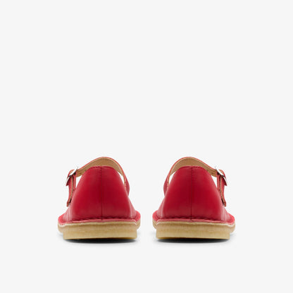 Clarks Desert Jane Red Leather