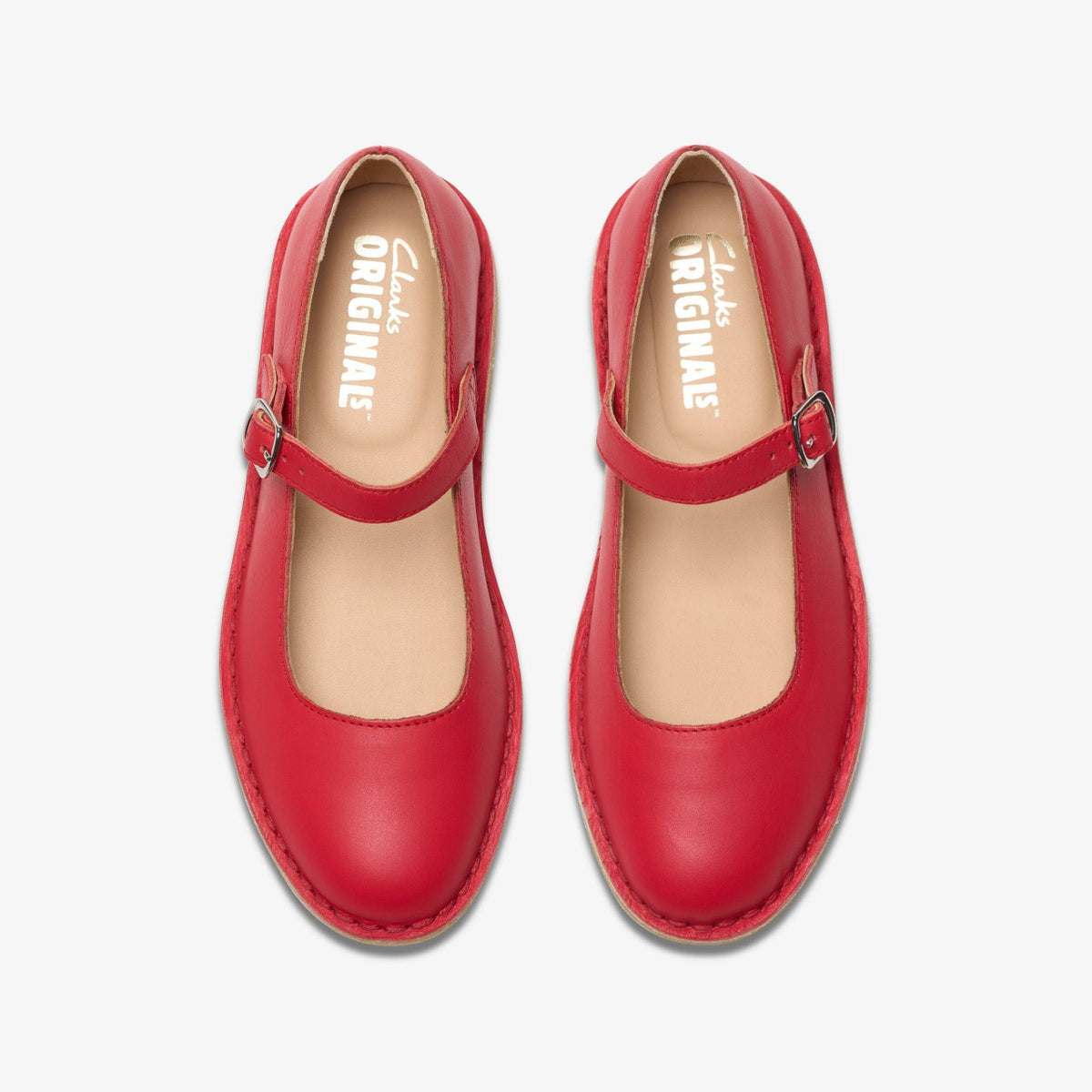 Clarks Desert Jane Red Leather