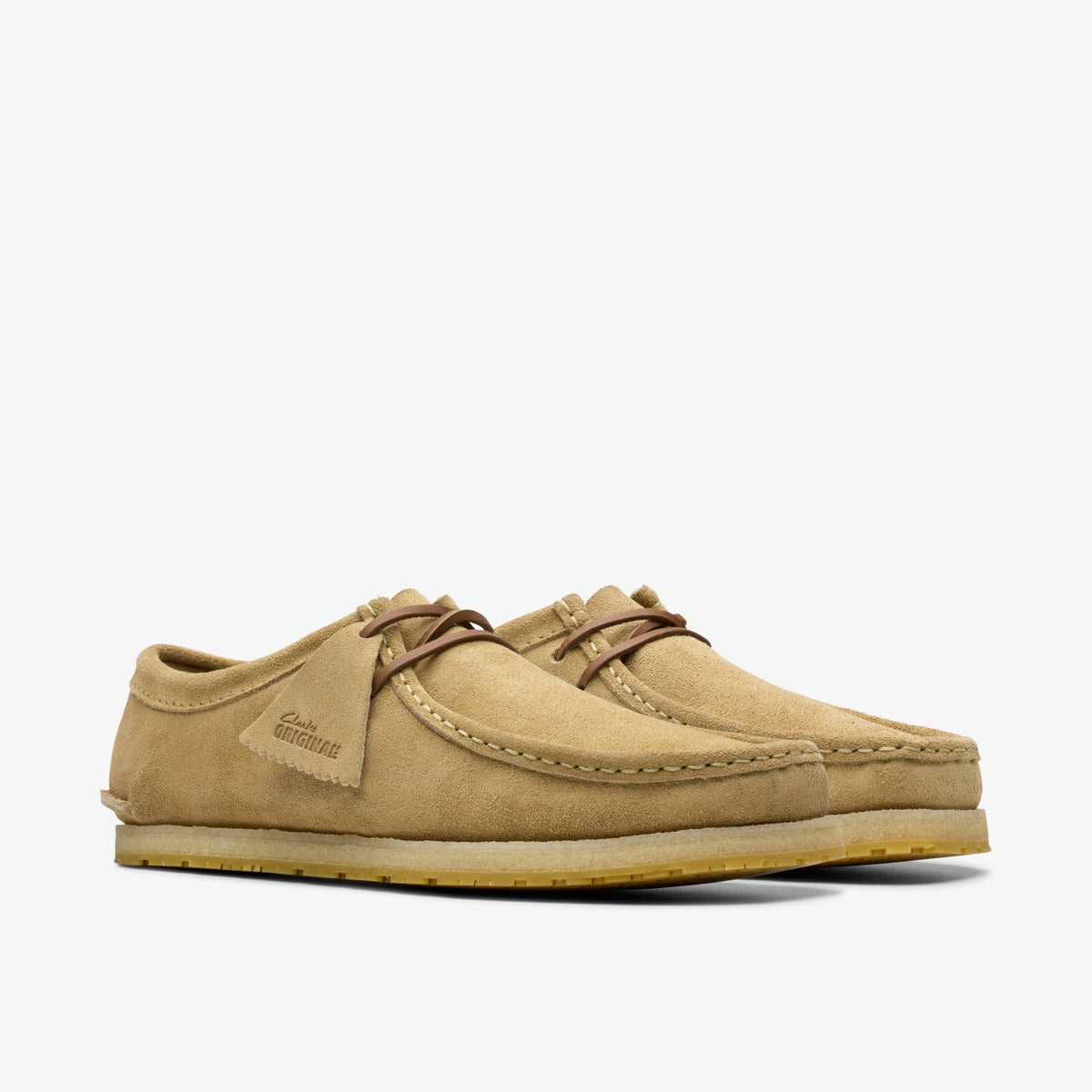 Clarks Godney Lace Dark Sand Suede