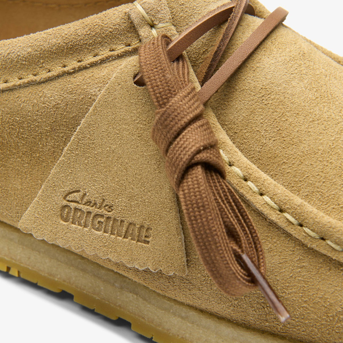 Clarks Godney Lace Dark Sand Suede