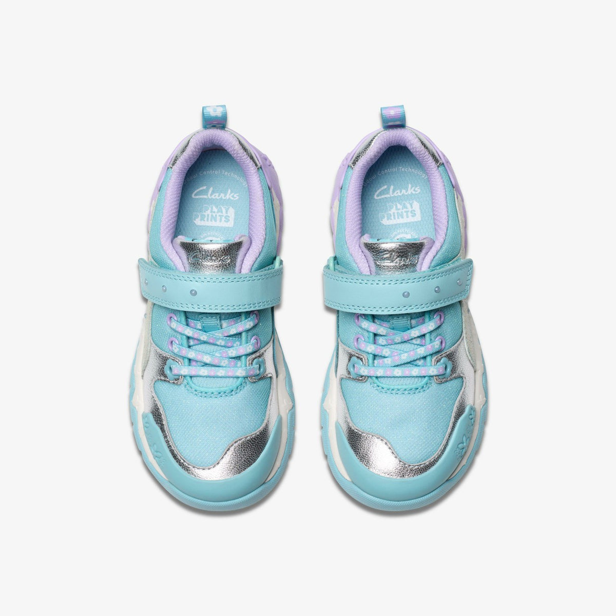 Clarks Tidal Shell Kid Light Blue Combination
