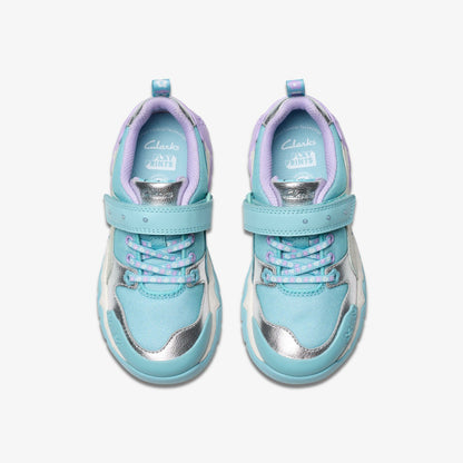 Clarks Tidal Shell Kid Light Blue Combination