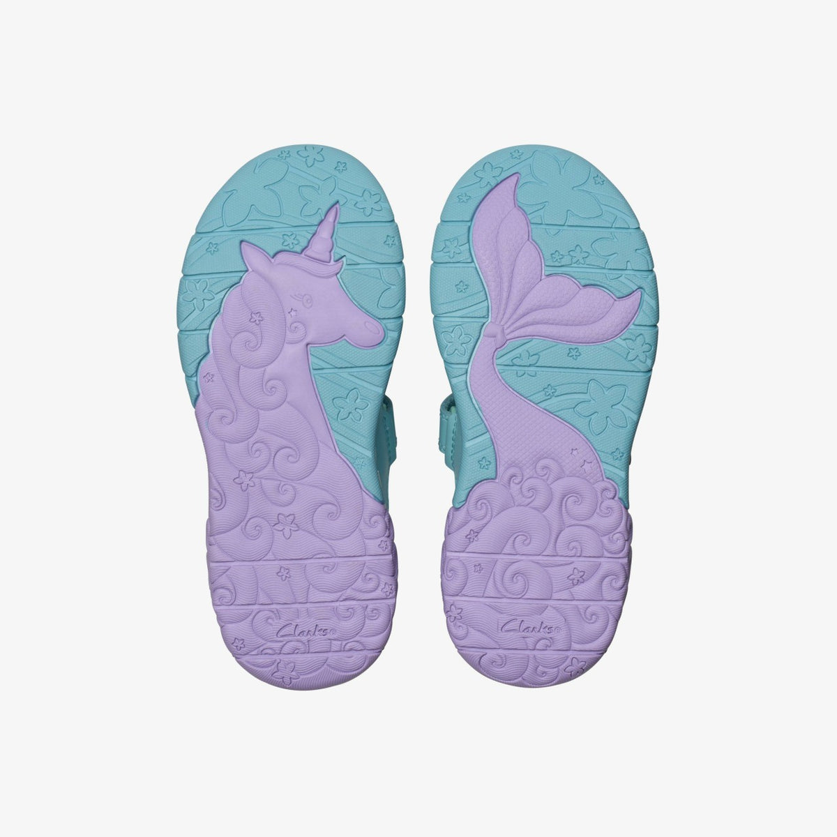 Clarks Tidal Shell Kid Light Blue Combination